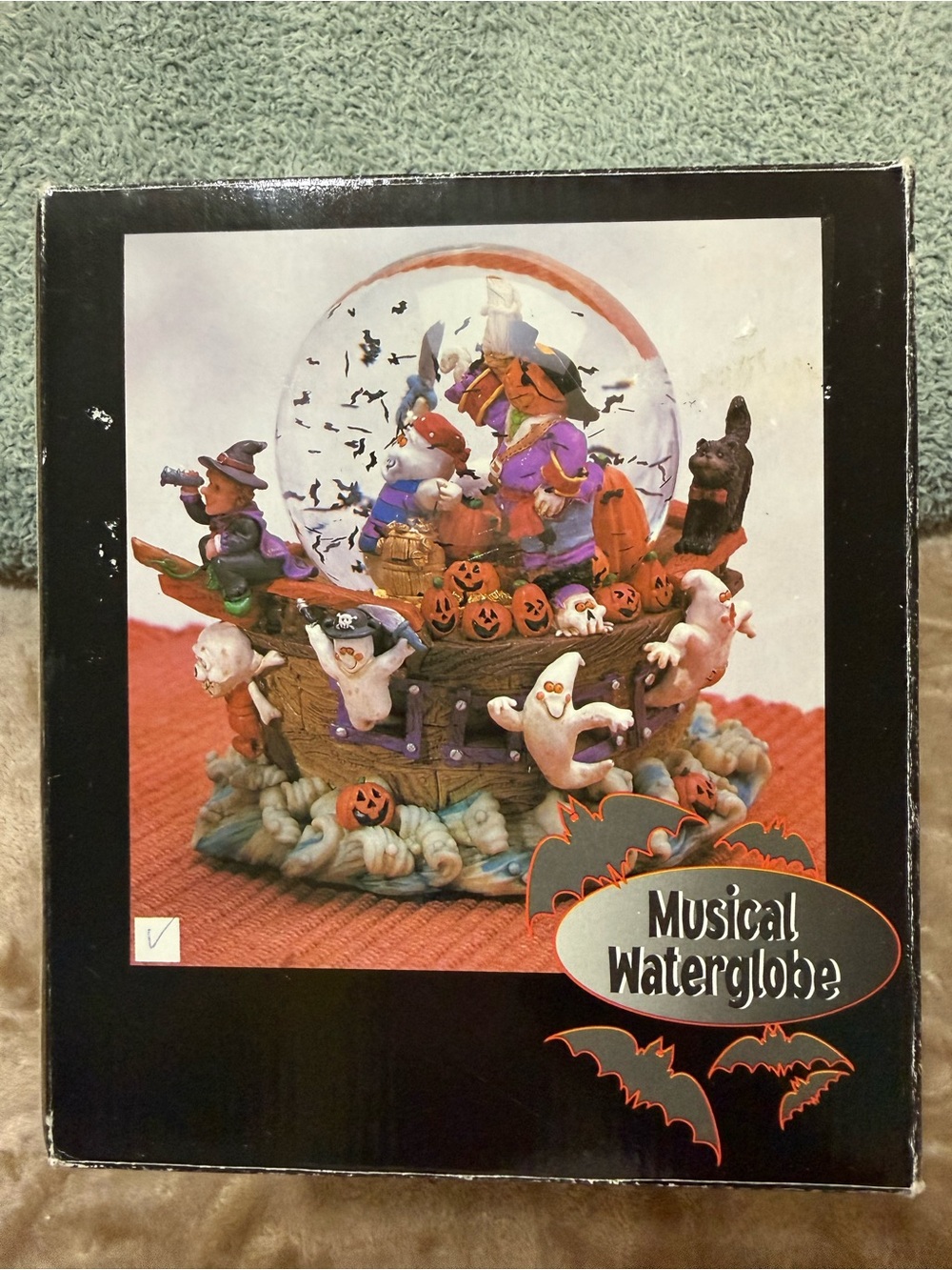 Halloween Themed Ghosts And Witches Musical Snow globe